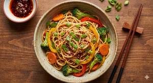 Chilli Garlic Noodles [Veg]