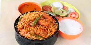 Boneless chicken avakaya biryani