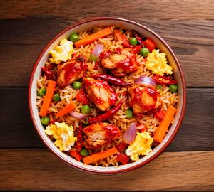 Spicy Schezwan Chicken Fried Rice