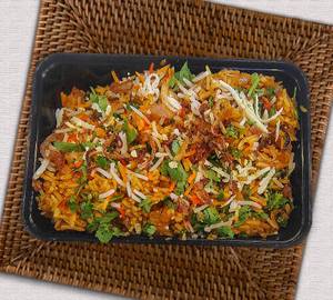 Mutton seekh biryani with gravy