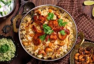 Prawns biryani
