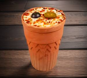 Veggie kulhad pizza (small)