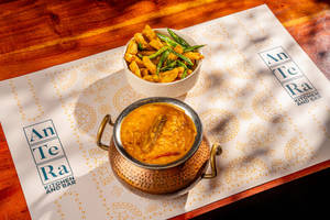 Sambar Rice + Aloo Fry