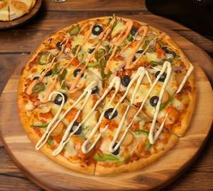 Spicy chicken pizza