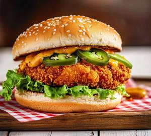 Chicken zinger burger