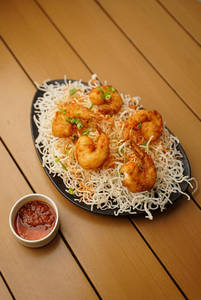 Rock Golden Fried Prawns