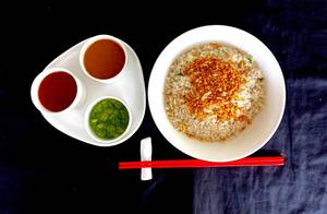 Veg Burnt Garlic Fried Rice