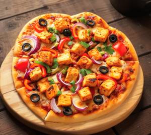 Chilli Paneer Pizza [8 inches, Serves 2]