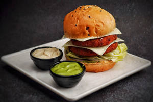 Double Decker Veg Burger