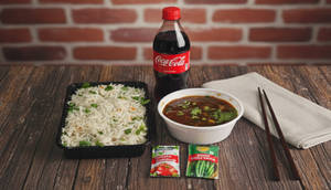 Veg Fried Rice & Gobi Manchurian Combo
