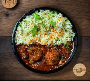 Sweet And Sour Veg Rice + Manchurian