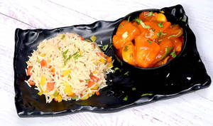 Chilli Panner + Fried Rice Combo