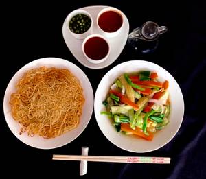 Veg Pan Fried Noodles