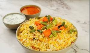 Mushroom Masala +Veg Biryani                                                    