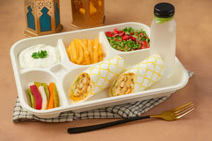 Non Veg Wrap Meal Box + Lemonade