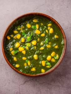 Roasted Makhana And Corn Palak Ki Sabzi