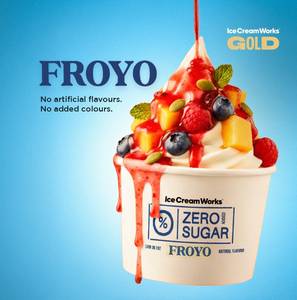 Froyo Zero Sugar Added Soft Serve (Regular Cup With 1 Topping)