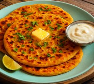 Aloo Paratha 2 Picese with Chutney