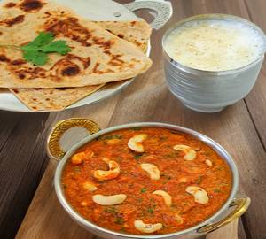 Kaaju kolhapuri thali