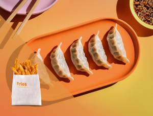Choice of Steamed Momos + French Fries
