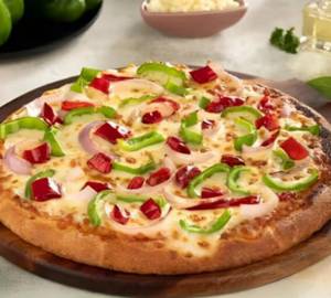 Tomato Onion Capsicum Pizza