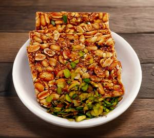 Double Maza Chikki (Peanut And Sesame Mix )