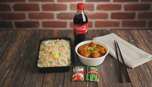 Mixed Fried Rice & Honey Ginger Chicken Combo