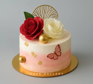 Red Velvet Flower Cake [700 G]