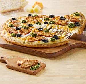 Sourdough Slim Pesto Chicken Pizza (Med)