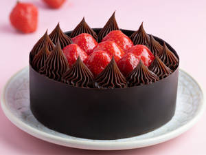Strawberry & Chocolate Mousse Cake [560g]