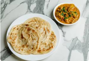 2 Porotta + Naadan Chicken Curry ( Single)