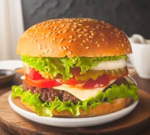 Cheesy veg burger
