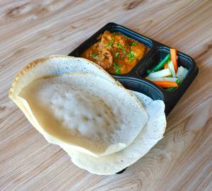 Appam (3 Pcs) + Chicken Curry+ Includes Boiled Veg