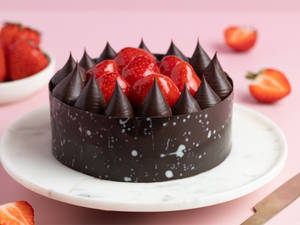 Strawberry Truffle Cake [540g]