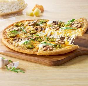 Sourdough Slim Creamy Truffle Mushroom Pizza (Med)