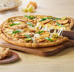 Sourdough Slim Creamy Truffle Chicken Pizza (Med)