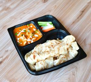 Porotta + Butter Chicken + Includes Boiled Veg