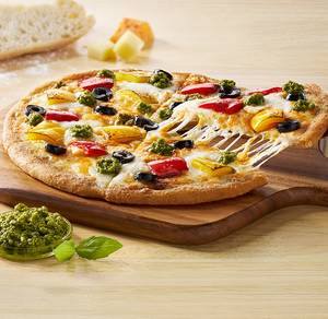 Sourdough Slim Pesto Veggie Pizza (Med)