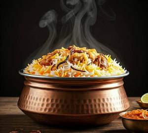 Hyderabadi chicken dum biryani