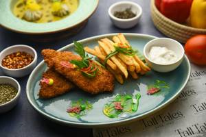 Crispy Fried Wasabi Fish N Chips