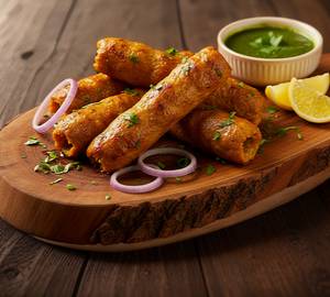Chicken Golden Seekh Kabab [6 Pcs]