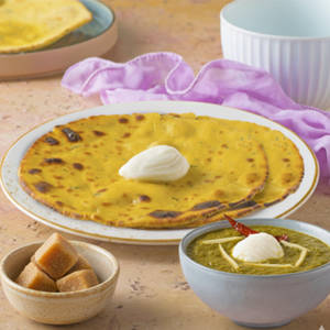 Sarso ka Saag with Makke Di Roti