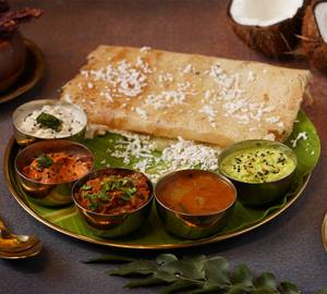 Coconut Rava Dosai [Mushroom]