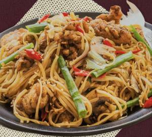 Chicken Pan Fried Noodles
