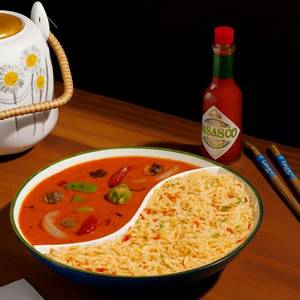 Thai Red Curry With Bamboo Rice