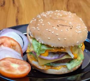 Veg single decor burger