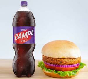 Veg Patty Burger+Cold Drink 200Ml