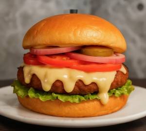 Rich Melted Cheese Burger