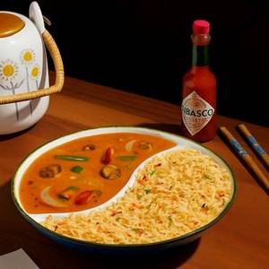 Thai Yellow Curry With Bamboo Rice