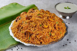 Mushroom Handi Biryani